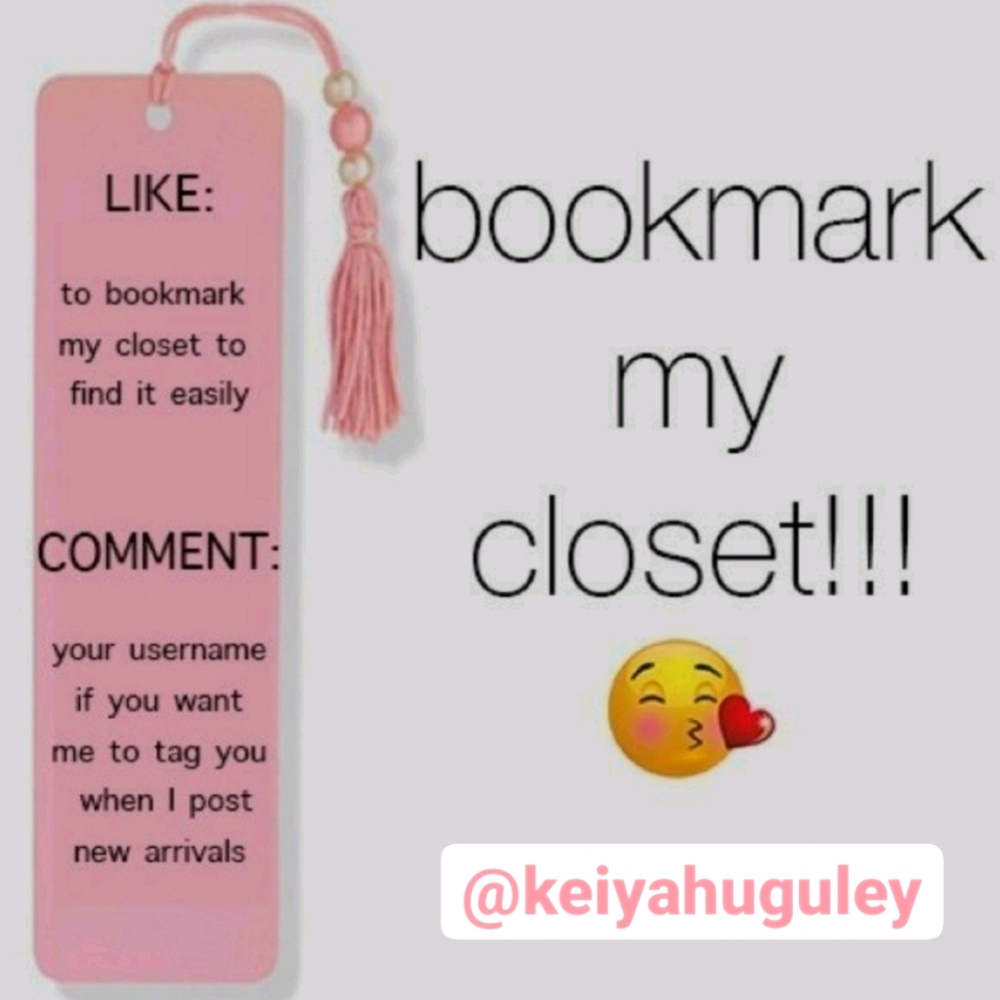 Deals! Bookmark my Closet! Sales!